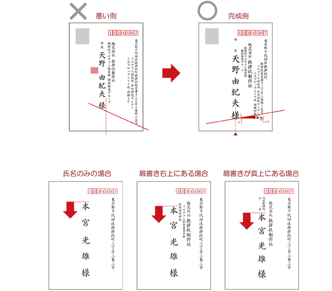 宛名書きのこだわり